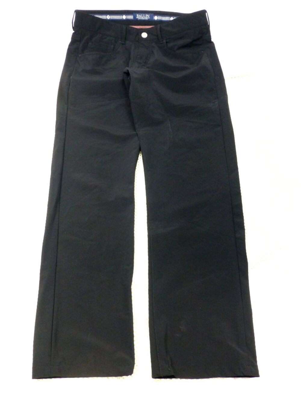 Ballin Mens Black‎ Crescent Modern Fit Pants Size 30 Stretch Waist Comfort